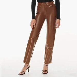 Aritzia Melina Pants - Cognac
